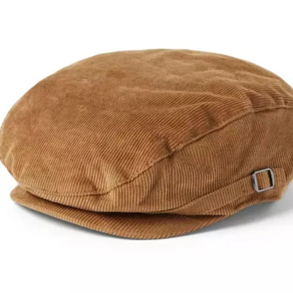 Janie and Jack 100047321 Brown Corduroy Newsboy Cap size 6 to 8
